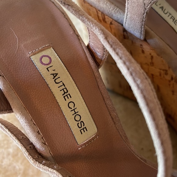 Platform sandals in mauve suede by L”Autre Chose size 6.5. Excellent condition. - Picture 2 of 4